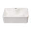 Lavabo de salle de bain rectangulaire en céramique blanche 16 "X12"