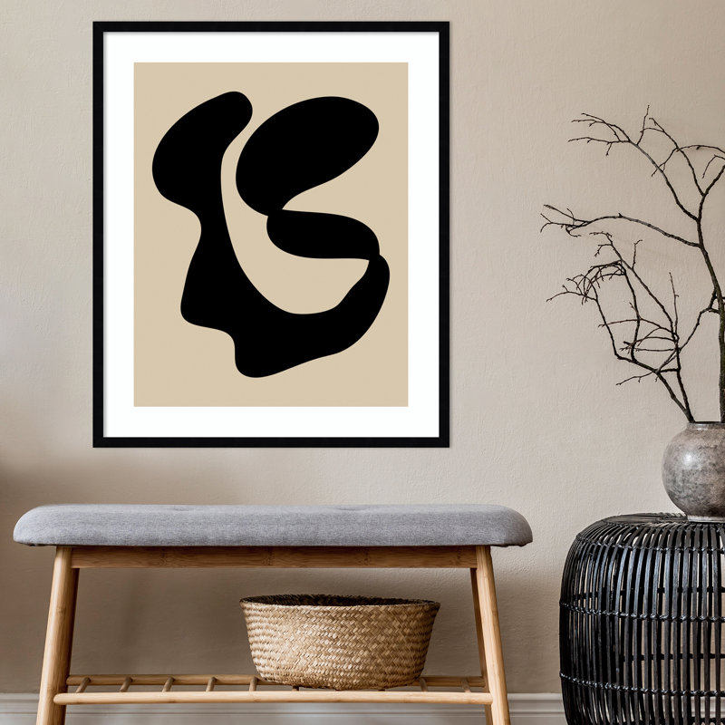 Abstract 10 by Beth Vassalo, Black Framed, 17.25" H x 14.5" W x 0.8" D