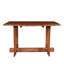 Table de salle à manger moderne moderne en bois d'acacia durable de l 48 po x P 30 po x H 30 po
