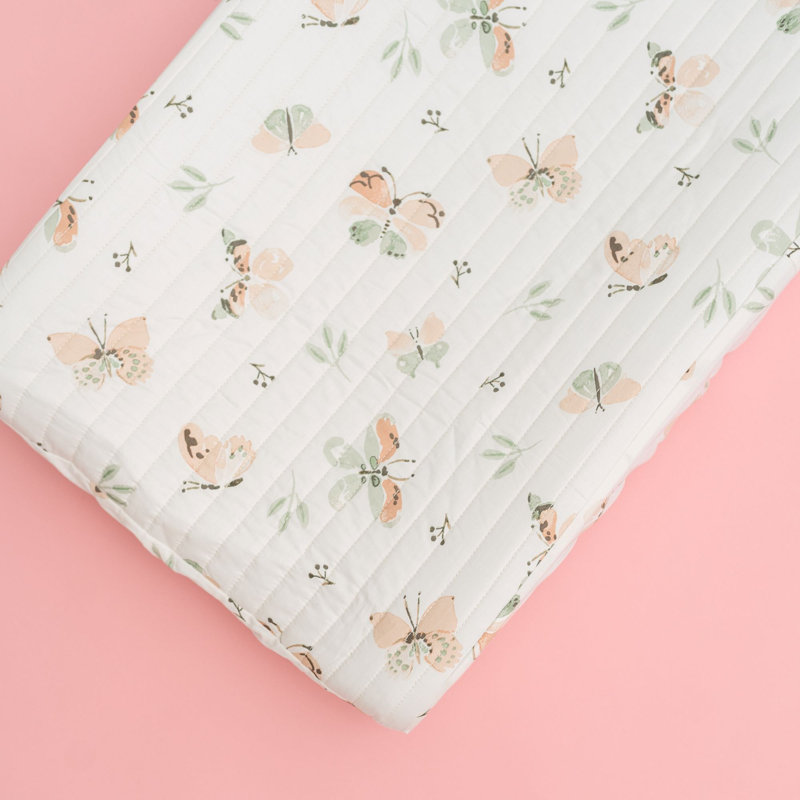 Parker Quilted Change Pad Cover (butterfly)