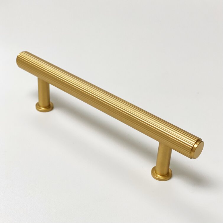 Brass Solid Texture Lines Knurled Drawer Pulls and Knobs in