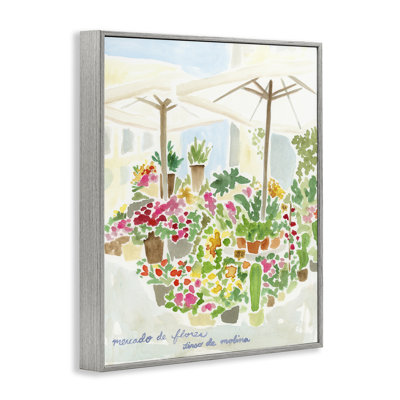  Toile couverte jardin gris, estampe numérique par June Erica Vess