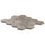 New Rock Fumo Gray 3" Hex Matte Porcelain Mosiac-1837446724