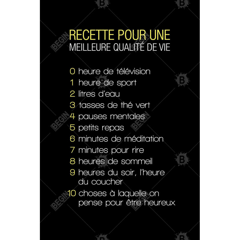 «Recipe Of Happiness» sur toile