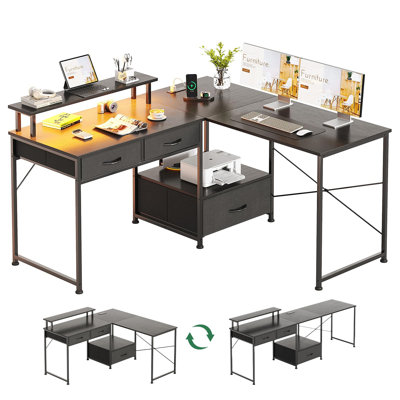 Metal Base Computer Desk