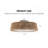 21" Bohemian Braided Ceiling Fan Light