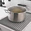 Robinet de cuisine de purificateur d'eau potable avec support de séchage pour vaisselle, robinet d'évier de cuisine rétractable (noir mat)