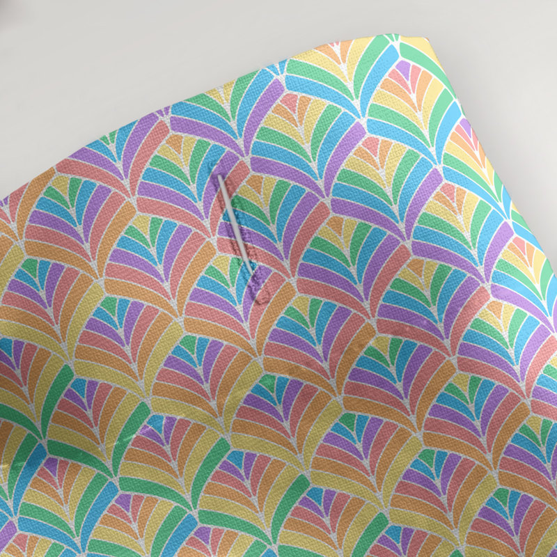Rideau de douche simple katelyn elizabeth, Rayures pastel