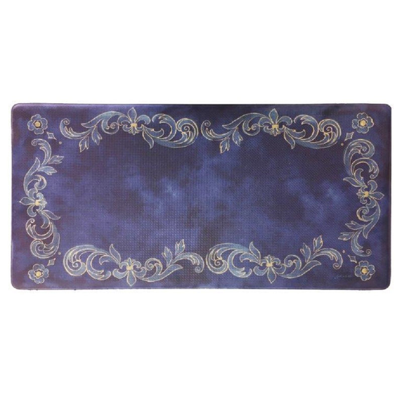 Tapis anti-fatigue en relief, Bleu marine