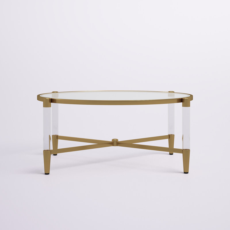 Callie Round Tempered Glass Cocktail Table