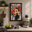 Coral Roses and Peonies Botanical - Wrapped Canvas-790974407-790974408