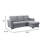Latitude Run® Fabric Sleeper Sectional Sofa with Reversible Storage Chaise