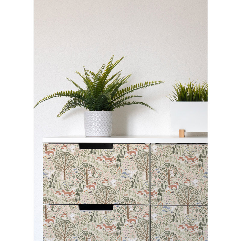 Rouleau de papier peint adhésif L 18 pi x l 20,5 po, Beige
