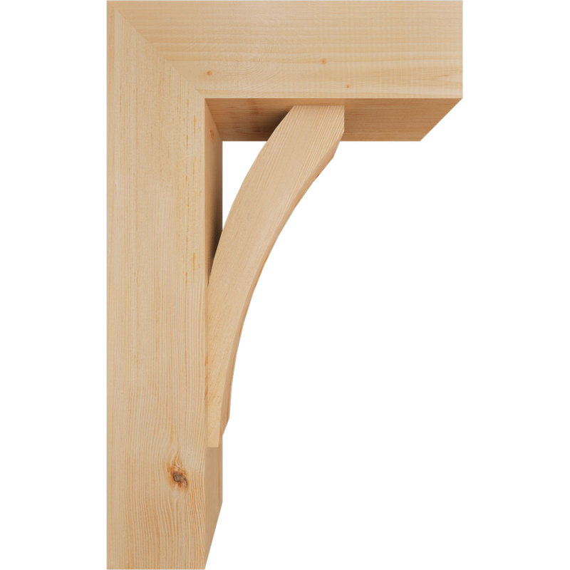 Thorton Block Bracket with Offset Brace, 32 x 20, 7 1/2"W Douglas Fir (Smooth)