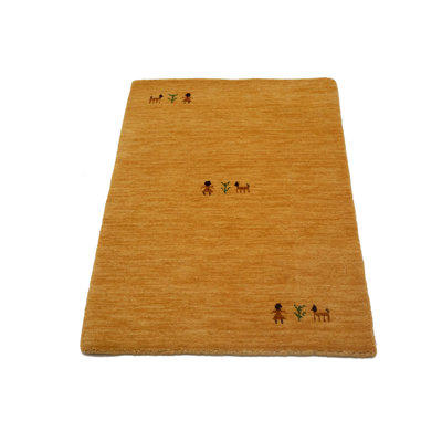 Tapis Gabbeh tissé à la main sans perte, 100% laine, de couleur unie, résistant à la décoloration et aux taches, durable