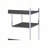 Rustic Grey Oak and Chrome 8-Shelf Bookshelf