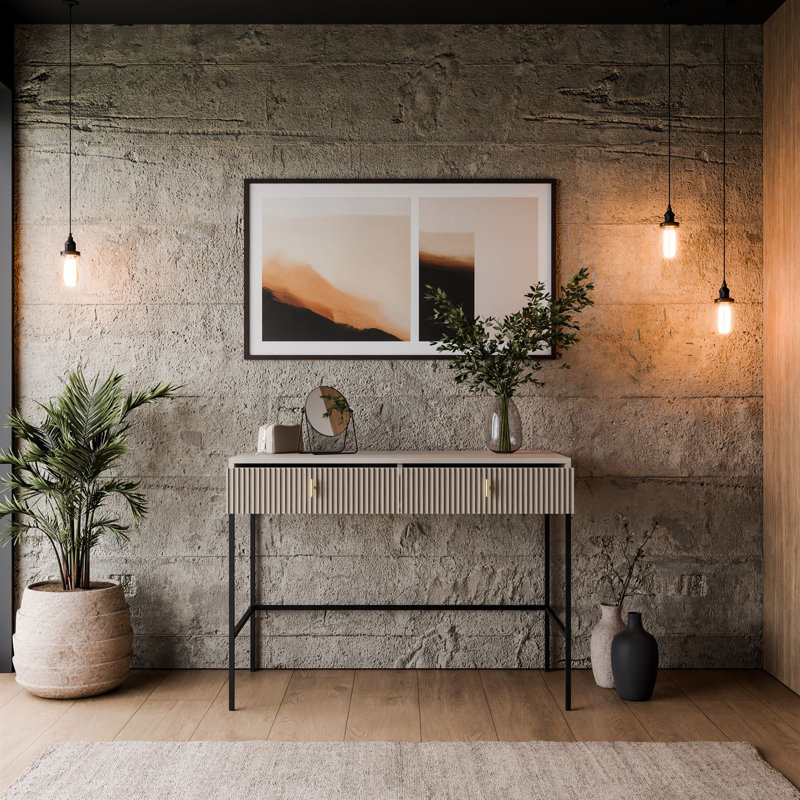 MIDNIGHT 104cm Console Table, Cashmere