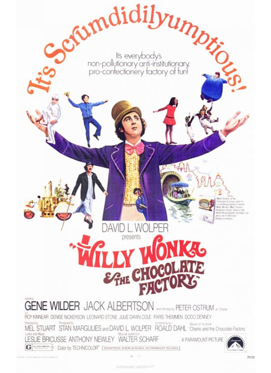 Posterazzi Pop Culture Graphics Willy Wonka & The Chocolate Factory Movie  Poster On Paper Print
