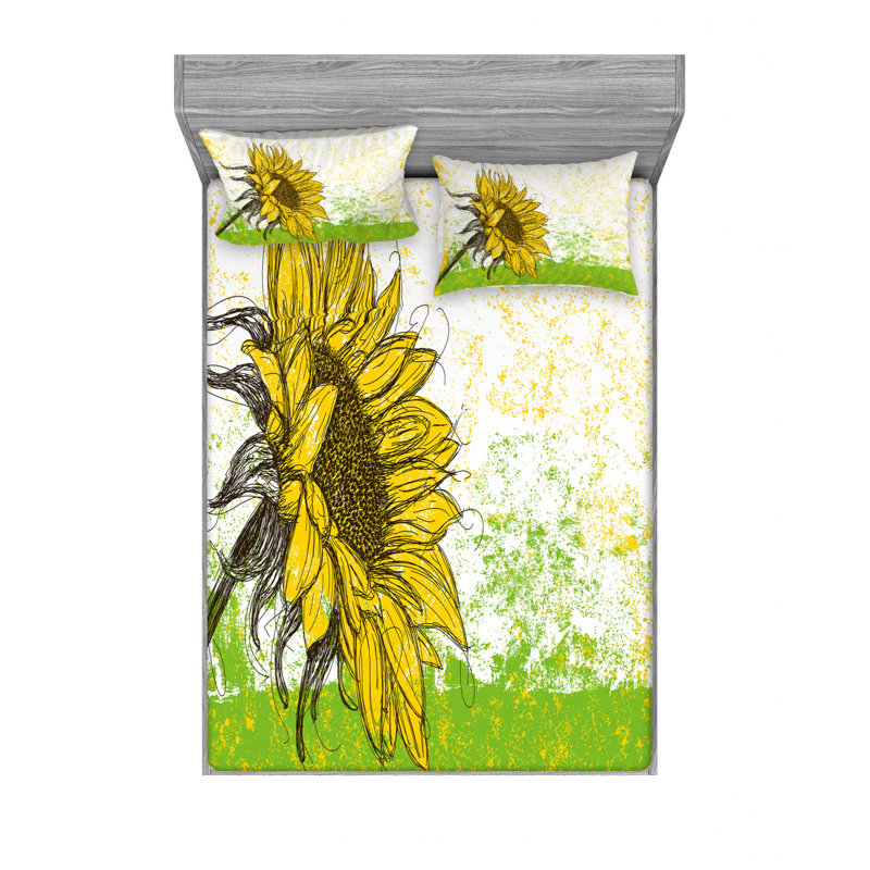 Microfiber Floral Sheet Set