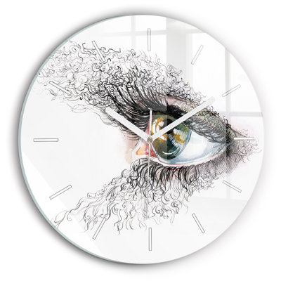 Glass Wall Clock