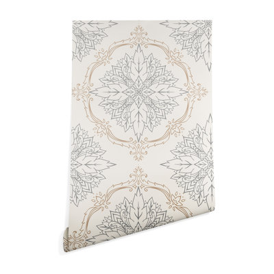 Rouleau de papier peint adhésif à peindre L 48 pi x l 24 po Ehud