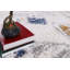 Tapis tissé à la machine en polypropylène doré / ivoire Ryhs-1465429400