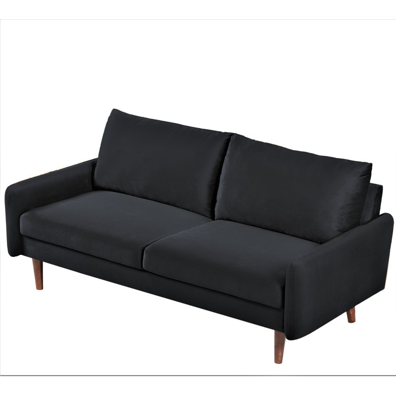 Velours Teniqua, Noir, H 33 po x l 70 po x P 32,2 po