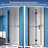 30-31.5 in. W x 72 in. H Bi-Fold Frameless Shower Door in Matte Black with Clear SGCC Tempered Glass-116819073