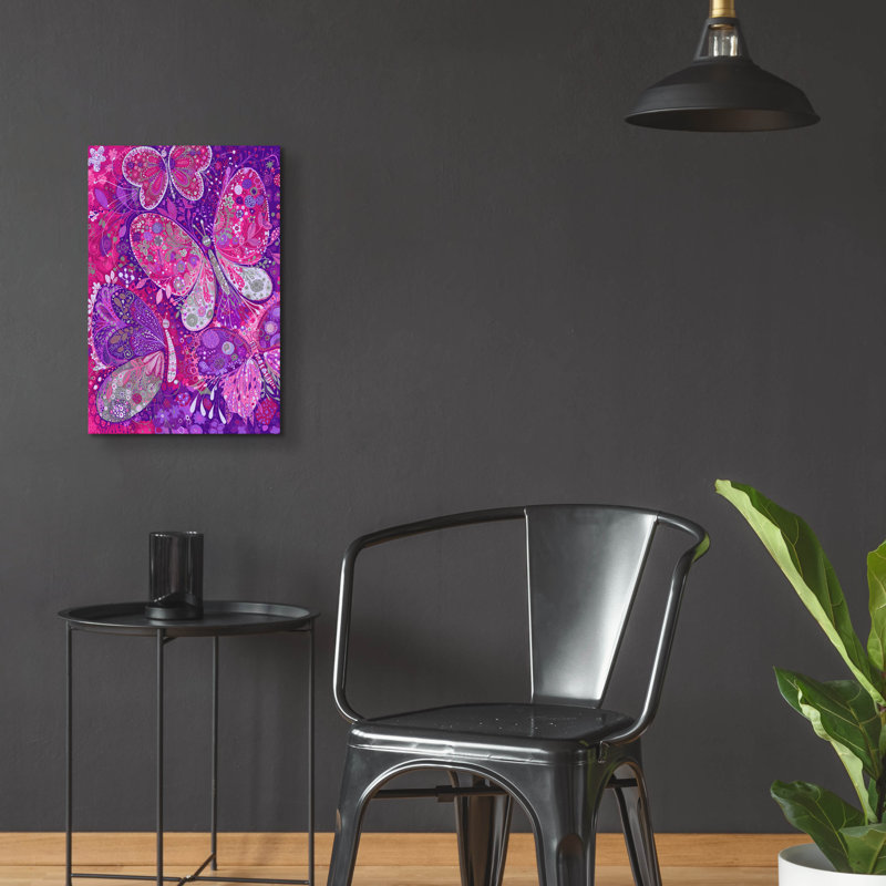  «Mariposas2» par Noemi Ibarz, art mural en verre acrylique, 12 po x 16 po, H 24 po x l 16 po x P 0,2 po