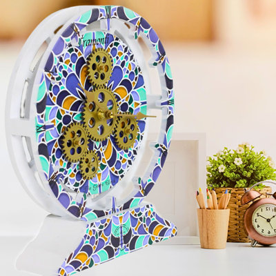 Solid + Manufactured Wood Wall Clock
