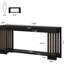 Console, table d'appoint à 2 niveaux, canapé