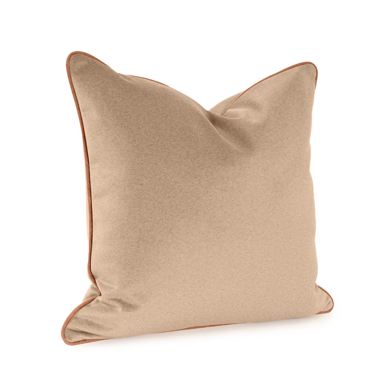 Oreiller en duvet Qiviut Camel, Chameau, Mélange de duvet, Carré 24 po