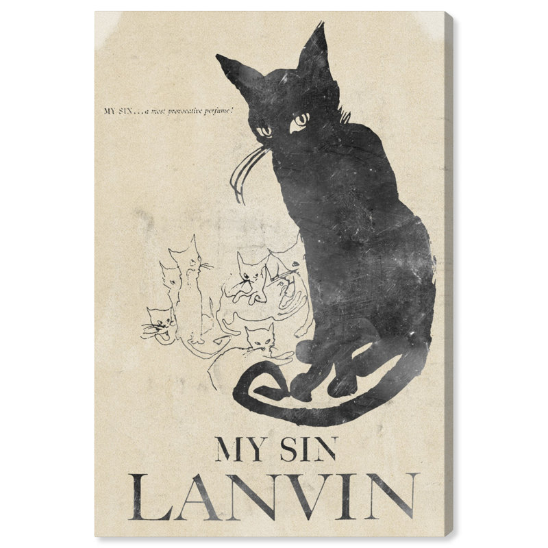 My sin on toile, H 15 po x l 10 po