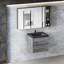 Meuble-lavabo moderne avec lavabo de qualité supérieure et rangement spacieux, idéal pour les salles de bain organisées et élégantes.