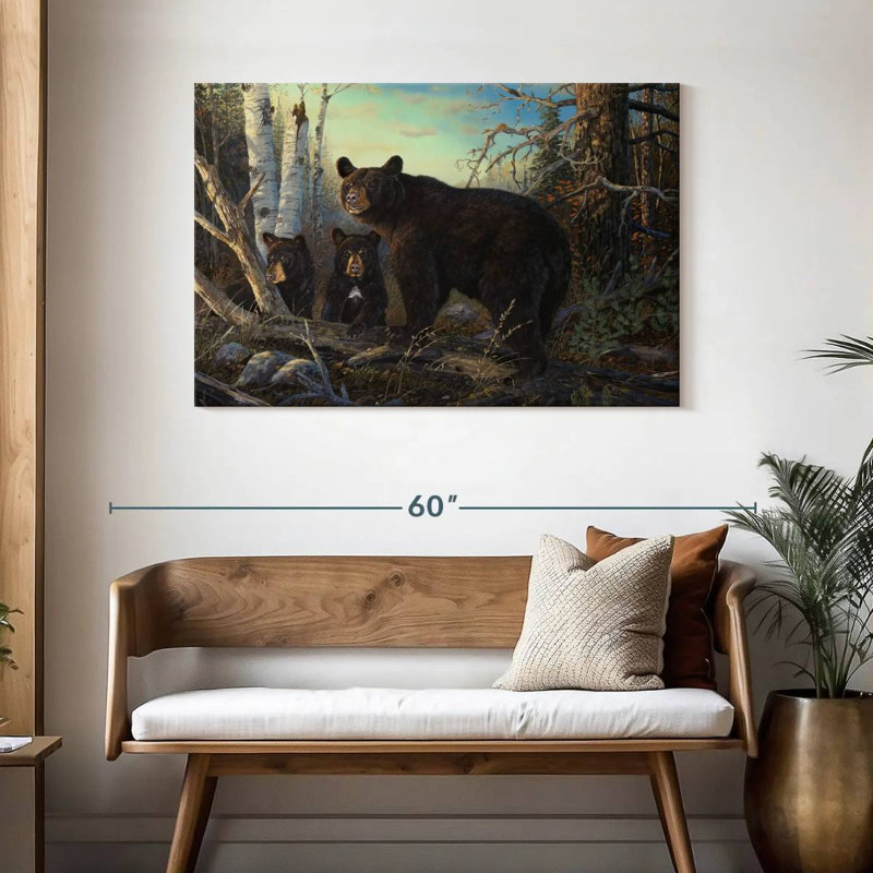 Brampt Absolument sauvage - Ours noir, H 30 po x l 45 po