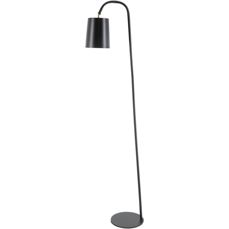 Ahnna 65'' Black Arched Floor Lamp