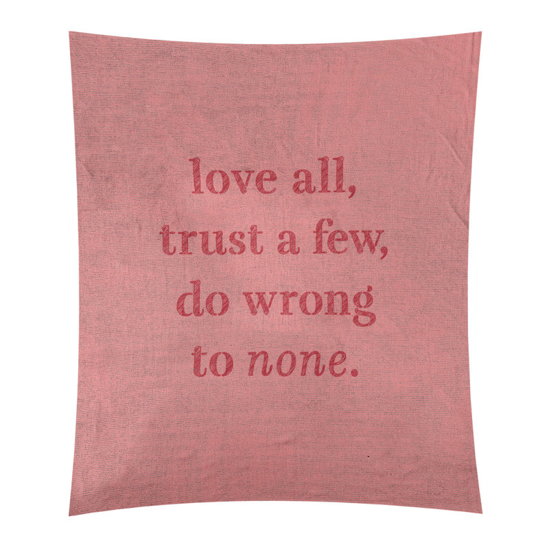 Tapisserie de polyester, pas de citation erronée, H 27,5 po x l 37,5 po, Rouge