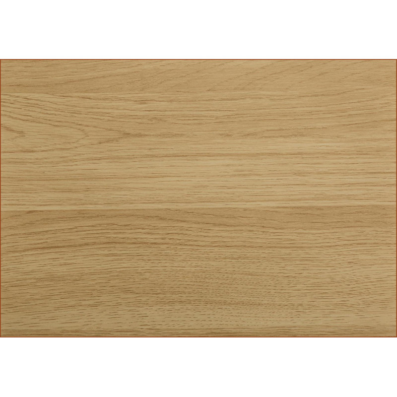 Bureaux: bureau de coin en L 58 po, moderne, stratifié naturel, métal blanc | Naturel | Panneau de particules, Brun / Blanc