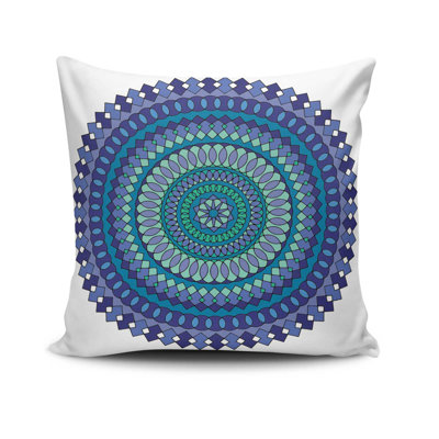 Coussin décoratif, 17,0 x 17,0 pouces, 50% coton / 50% polyester, lavable à la machine, repassable, rembourrage en silicone, fermeture à glissière dissimulée | Coussin décoratif doux et élégant pour le salon, la chambre à coucher et le bureau