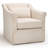 30" Wide Contemporary 360° Swivel Arm Accent Chair With Lumbar Pillow-1792549645