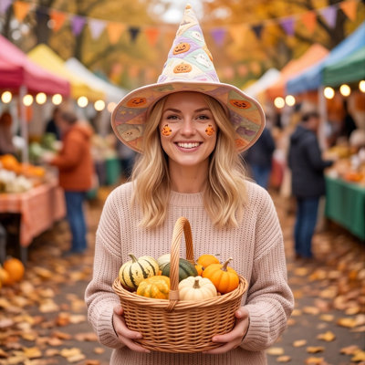 Décorations d'Halloween : Chapeau de sorcière