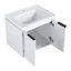 Ensemble de meuble-lavabo à portes de 48 pouces avec lavabo et deux petites tablettes de rangement