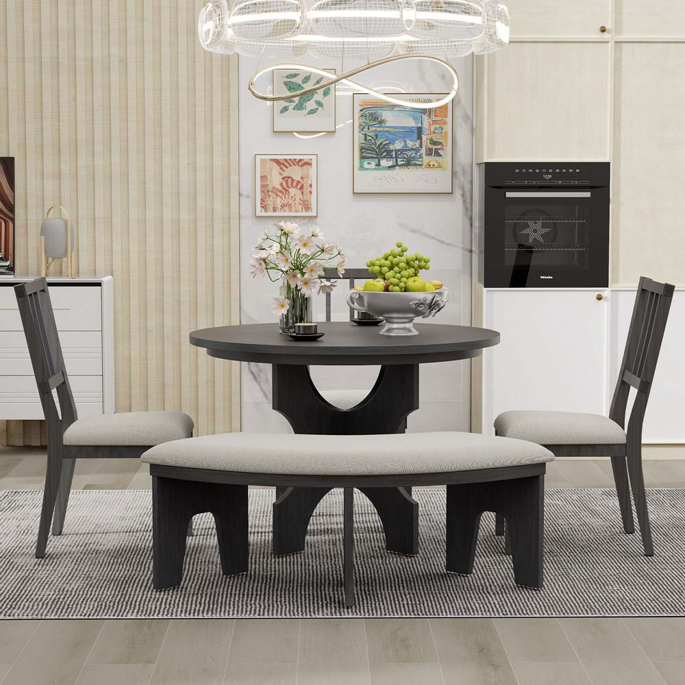 Ashim 5 Piece Pedestal Dining Set