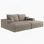 Canapé-lit moderne avec canapé-lit double et tissu moelleux pour diverses pièces-325485070