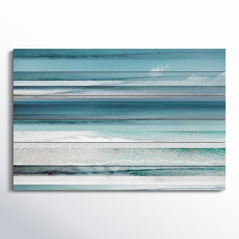 «Himara», reproduction sur bois blanc, H 30 po x l 45 po x 1,5 po