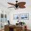 Ventilateur de plafond 5 pales Louvenia Royal Palm Valley