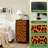 4-Drawer Dresser for Bedroom Leopard Print Orange Small Tall Clothes Dresser for Closet Organizers with Chest of Drawers Fabric Storage Bins Dressers-1085312230