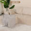 Canapé modulaire beige, rembourré de mousse, forme en L moderne avec méridienne pour la maison