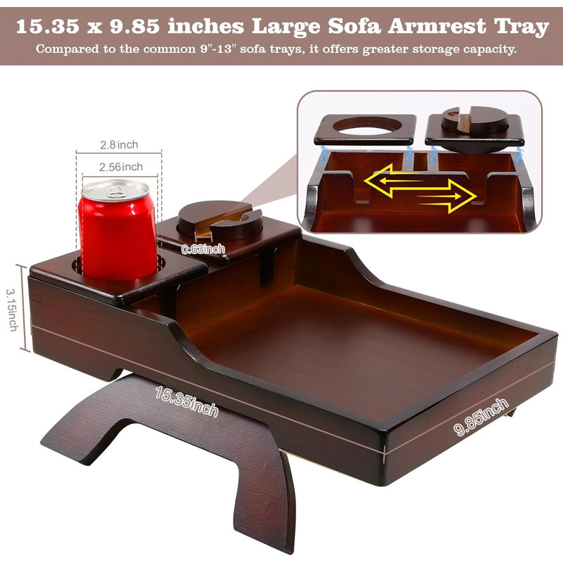 Couch Cup Holder Trays