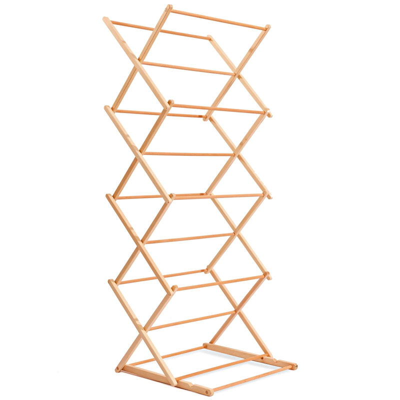 Wood Foldable Freestanding Drying Rack